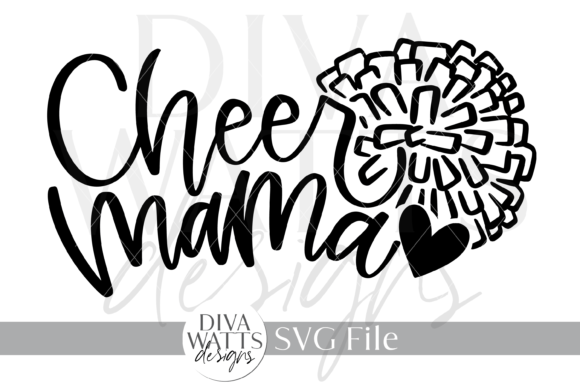Cheer Mama SVG: A Bold Graphic Asset for Crafts and Sports-Themed Designs
