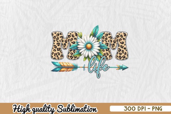 Mom Life Western Design PNG Sublimation: A Versatile Graphic for Crafters