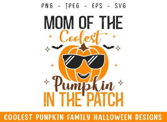 Mom of Coolest Pumpkin Patch Halloween: A Graphic Design Asset for Crafts & Seasonal Projects