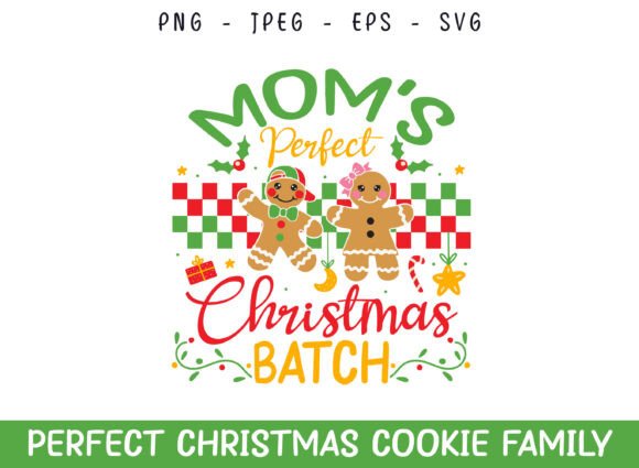 Mom’s Perfect Christmas Cookie Batch: A Graphic Design Asset for Crafts and Marketing