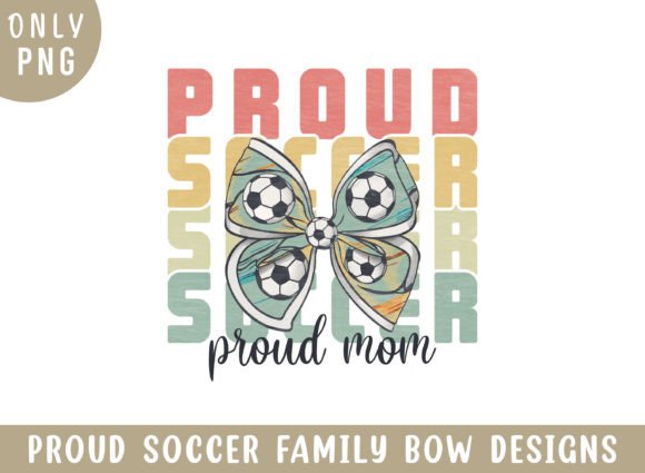 Proud Soccer Mom Retro Coquette: A Versatile Graphic Design Asset for Crafts and Branding