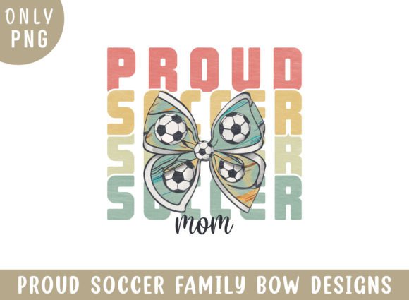 Proud Soccer Mom Retro Coquette Bow PNG: A Versatile Graphic for Crafts and Branding